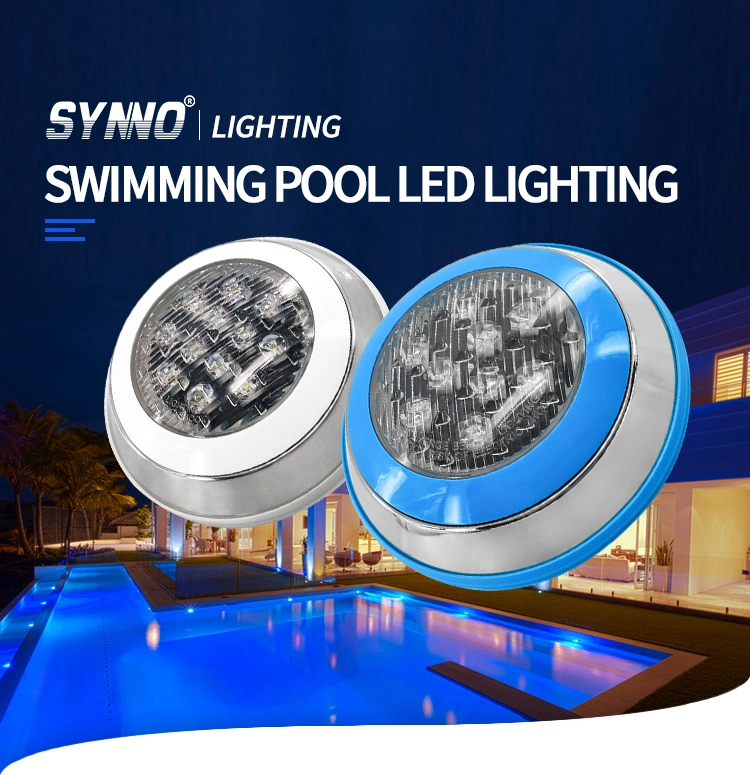 IP68 Stainless Steel 304 9W 12W 15W RGB SPA Resin Filled Pool Lights Underwater Above Ground Fountain LED Swimming Pool Lights