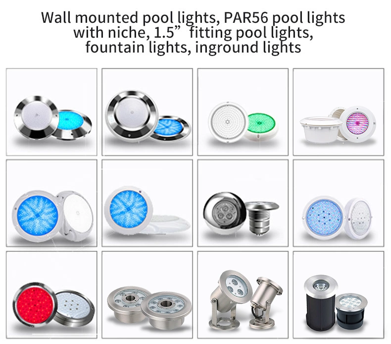 LED Surface Wall Mount Light Swimming Lamp for Fiberglass Pool Liner Pool