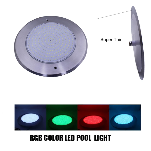 24W RGB Pool Lights Surface Mounted DC12/24V SPA 1.5feet 1.5&quot; 1.5 Inch 50 Feet LED Pool Light