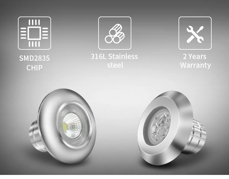 High Quality Stainless Steel IP68 LED Fiberglass Liner Vinyl Pool Light Lamp