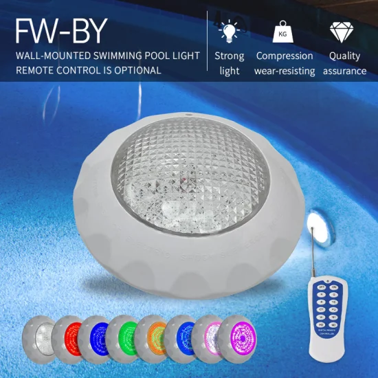 Warm White IP68 RGB Swimming Pool Light Remote Control Change Colors 12W 18W 25W 35W Wall Mount Pool LED Underwater Light