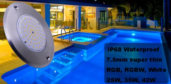 Outdoor Waterproof IP68 PVC LED 3000K 6000K Underwater Pool Recessed LED Pool SPA Lights
