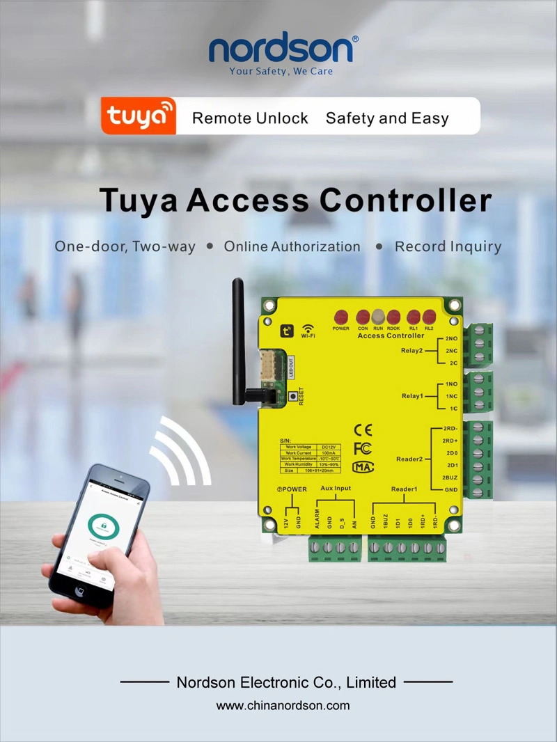 Tuya APP Remote Control WiFi Smart Access Control Panel Door Access Control Board Security Access Control System